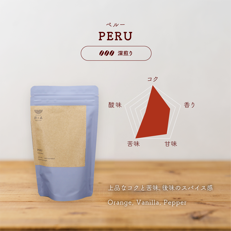 【1kg/3kg・深煎り】業務用・ペルー カハマルカ