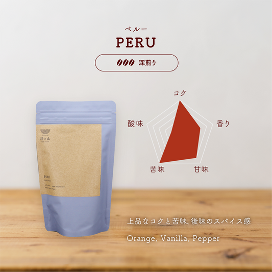 【1kg／3kg・深煎り】業務用・ペルー カハマルカ